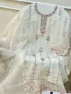 Dn 1258 A To D Mehboob Tex Organza Pakistani Salwar Suit Exporters in India

